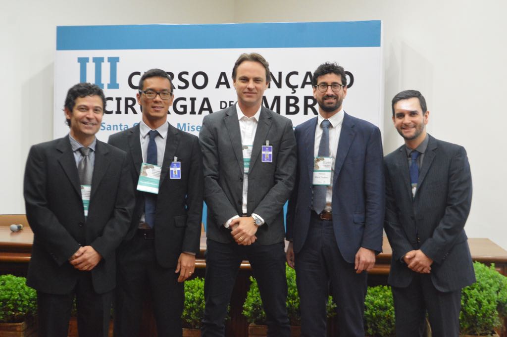 Os organizadores com o Dr Mark Tauber