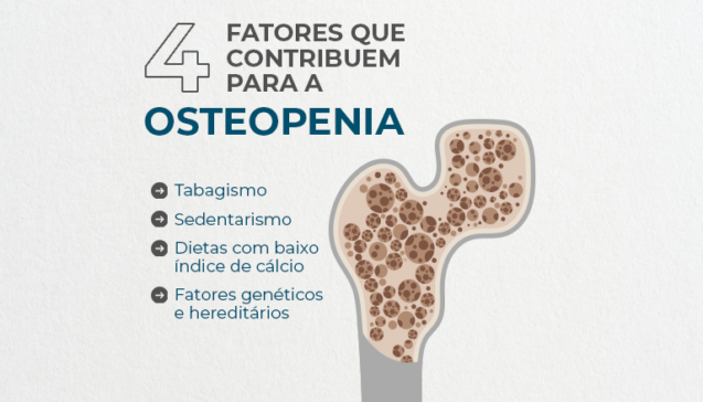 4 fatores que contribuem para a osteopenia
